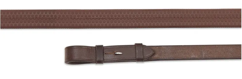 Shires Velociti GARA Rubber Covered Reins in Havana